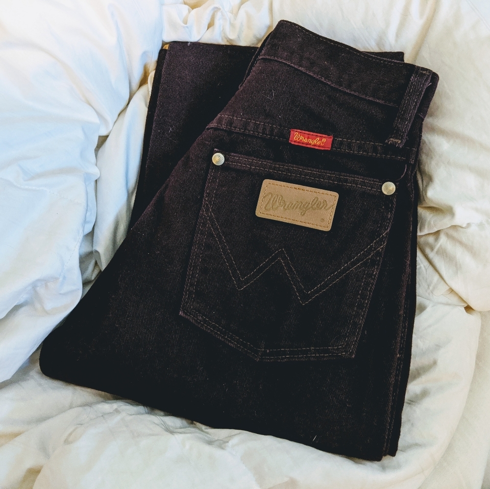 Vintage Burgundy Highwaisted Wrangler Jeans